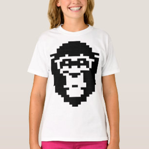 pixelated monkey face design T-Shirt