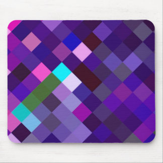 Pixelated Pattern - Purple Mouse Mat