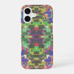 Pixelated Patterned Beyond Colours Of The Rainbow iPhone 16 Case