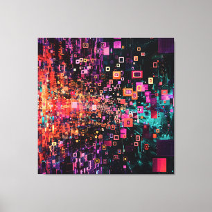 Pixelated Portal Canvas Print