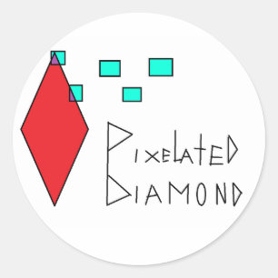 pixelated sticker
