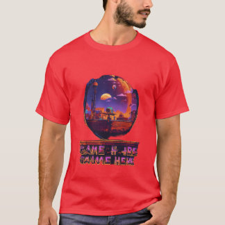 Pixelated Sunset Adventure T-Shirt