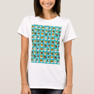 Pixelated Tabby Cat Tee