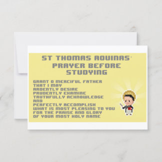 Pixelated Thomas Prayer Card