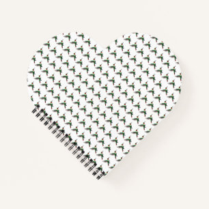 Pixeled Green Hummingbird  Notebook