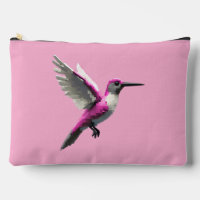 Pixeled Pink Hummingbird