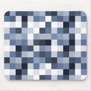 Pixels 060614 (01) - Blue Toned Mouse Mat