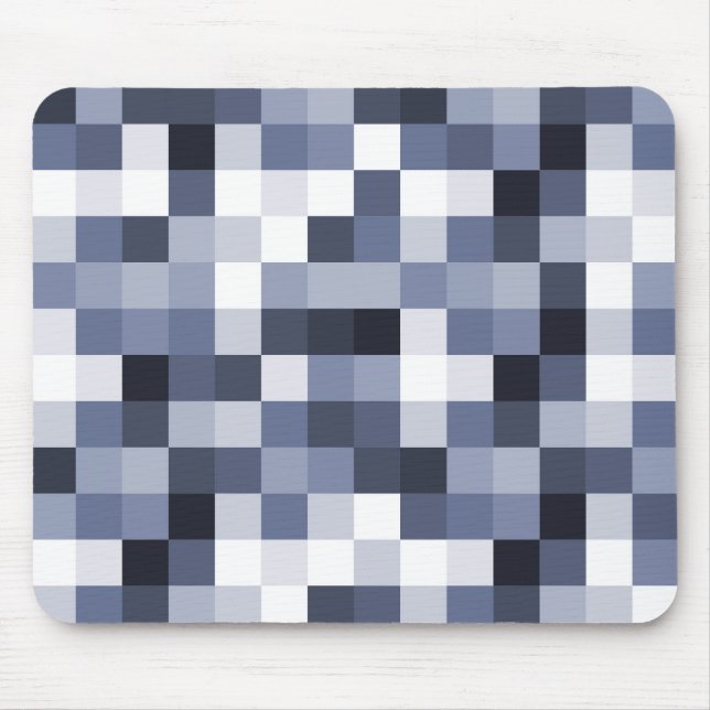 Pixels 060614 (01) - Blue Toned Mouse Mat (Front)