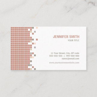 Pixels Grid Crafts Creative business card