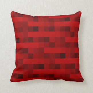 Pixels red cushion