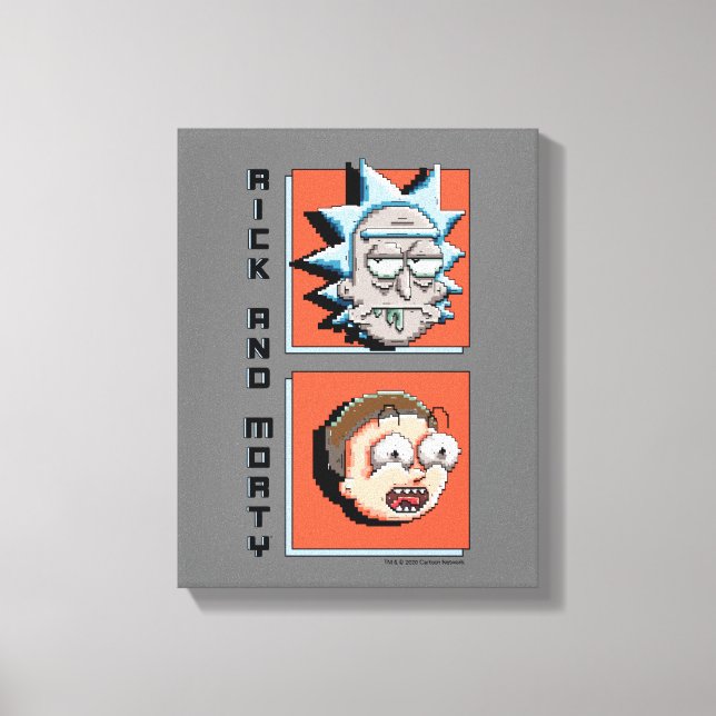 Pixelverse Rick and Morty Panel Graphic Canvas Print (Front)