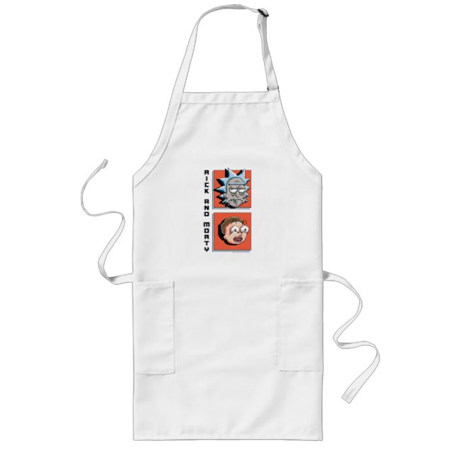 Pixelverse Rick and Morty Panel Graphic Long Apron (Front)