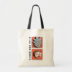 Pixelverse Rick and Morty Panel Graphic Tote Bag