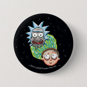 Pixelverse Rick and Morty Portal Graphic 6 Cm Round Badge