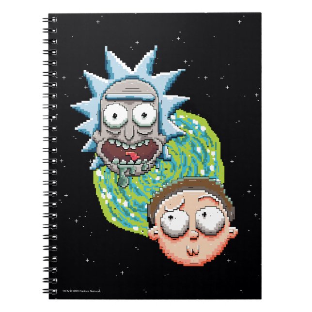 Pixelverse Rick and Morty Portal Graphic Notebook (Front)