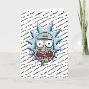 Pixelverse Rick Drooling Head Card