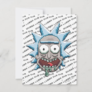 Pixelverse Rick Drooling Head Card