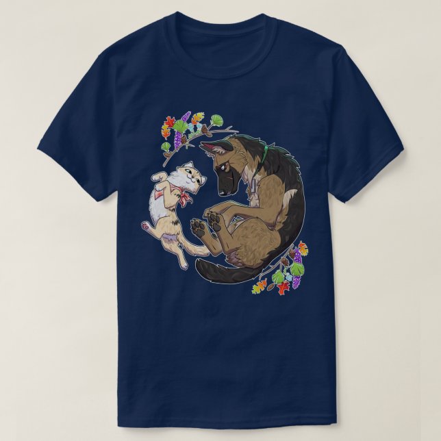 Pixie and Brutus Natural Flow  T-Shirt (Design Front)