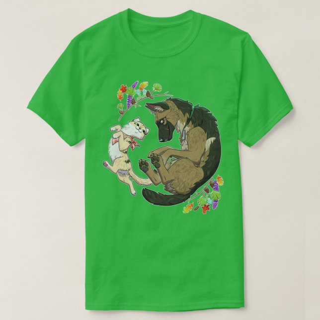 Pixie and Brutus Natural Flow  T-Shirt (Design Front)
