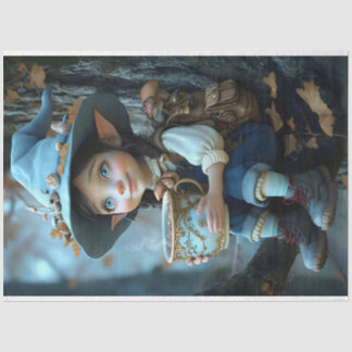 Pixie Blue Hat Tissue Paper