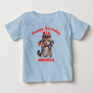 Pixie-Bob Kitten (1s) Patriotic Kid T-Shirt