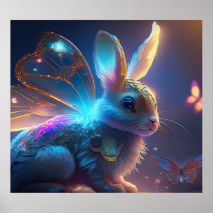 Pixie Bunny Poster