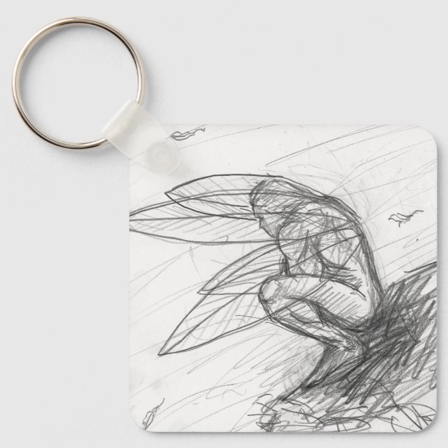 Pixie Dust in the Wind Key Ring (Front)