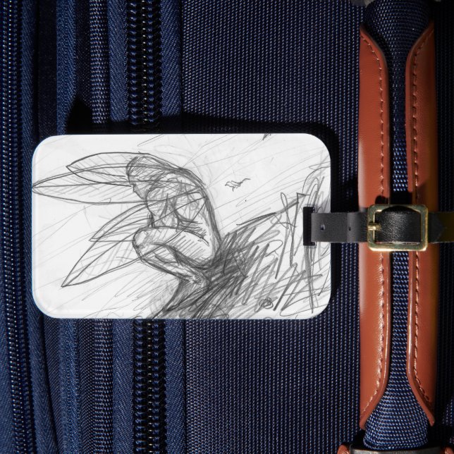Pixie Dust in the Wind Luggage Tag (Front Insitu 4)