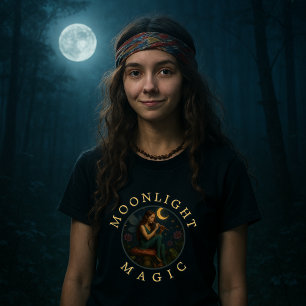 Pixie Elf Fairy On Mushroom With Flute T-Shirt