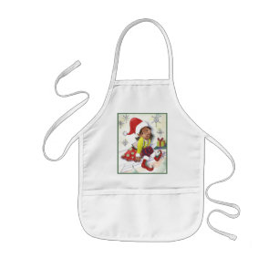 Pixie Elf Girl Christmas apron