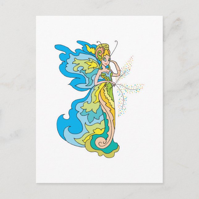 pixie fairy princess postcard (Front)