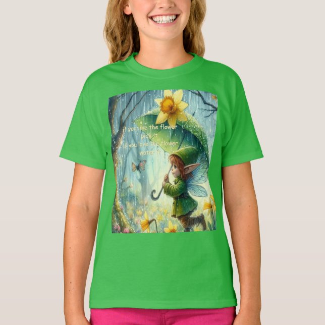 Pixie in the rain T-Shirt (Front)