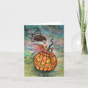 Pixie of Halloween Fairy Art by Molly Harrison Card