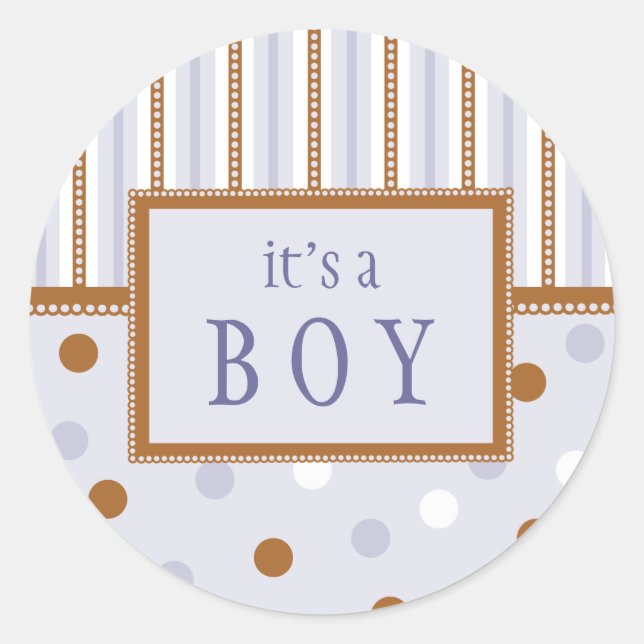 Pixie Polka Dots Classic Round Sticker (Front)