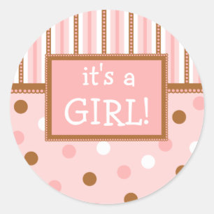 Pixie Polka Dots Classic Round Sticker