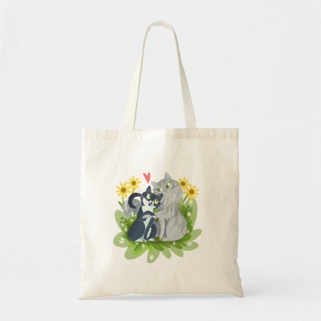 Pixie & Rockie Cartoon Tote Bag (Front)