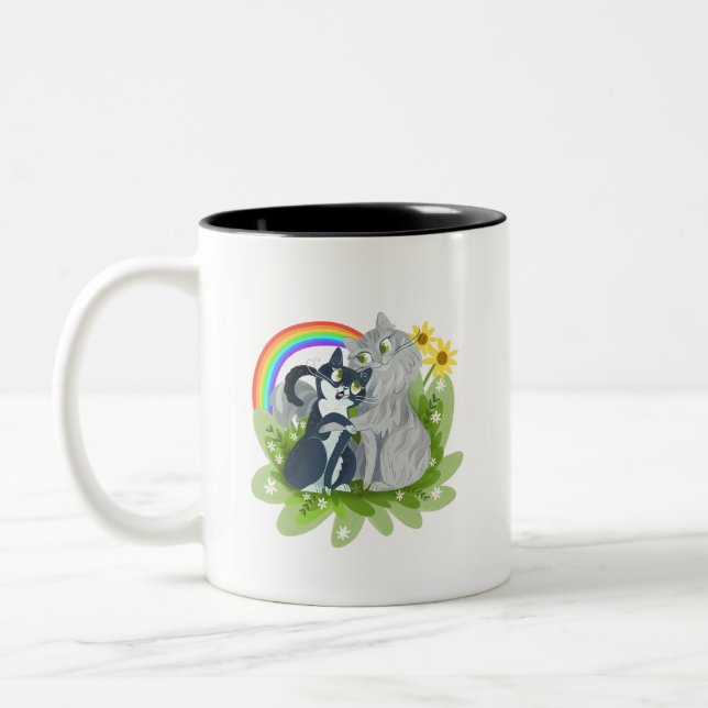 Pixie & Rockie Rainbow Mug (Left)