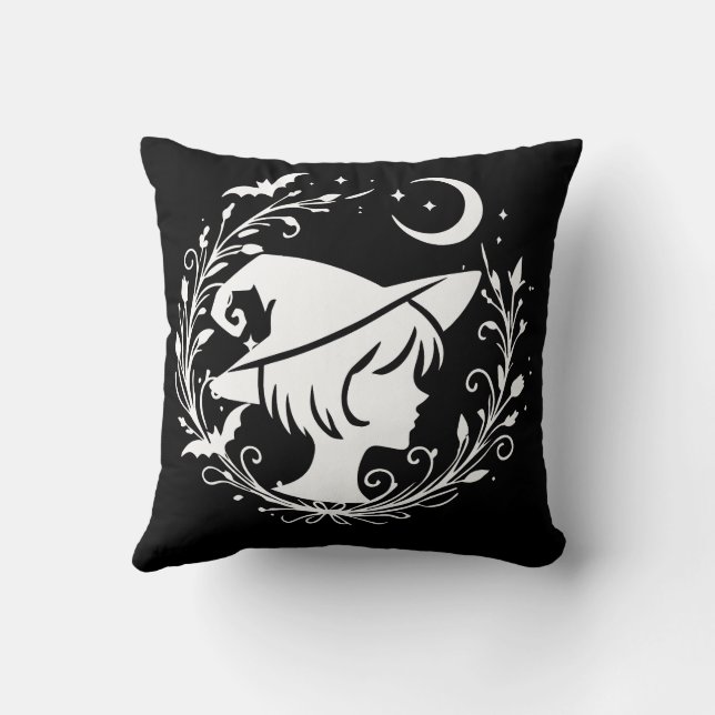 Pixie Witch Wiccan Magic Witches Halloween Cushion (Back)