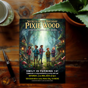 Pixie Wood Magical Birthday Party Invitation