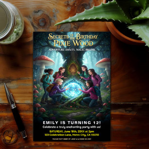 Pixie Wood Magical Birthday Party Invitation