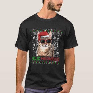 Pixiebob Cat Feliz Meowidad Funny Christmas T-Shirt