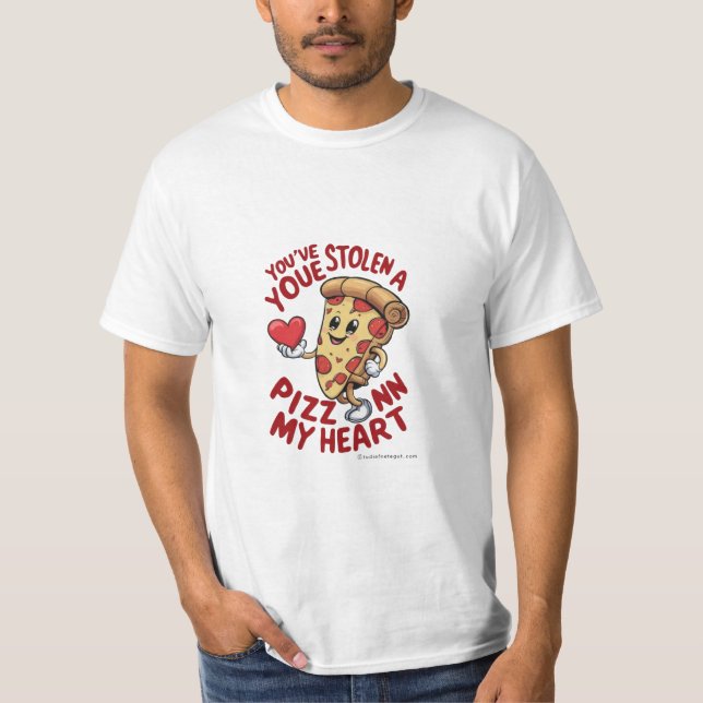 Pizz nn my heart T-shirt  (Front)