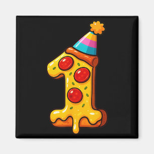 Pizza 1st Birthday 1year Old Party Hat Bday Boys G Magnet