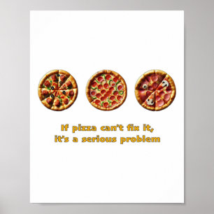 Pizza 5 Sticker  Poster