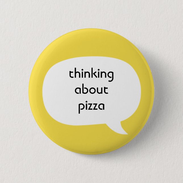 Pizza 6 Cm Round Badge (Front)
