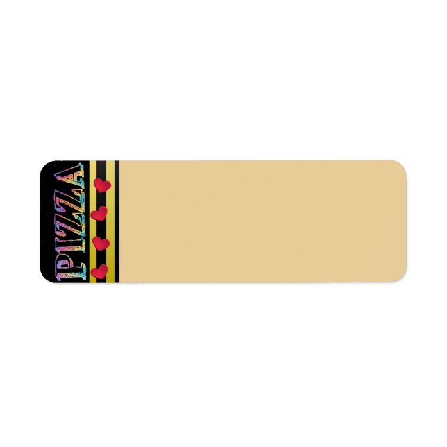 Pizza Address Label (Front)