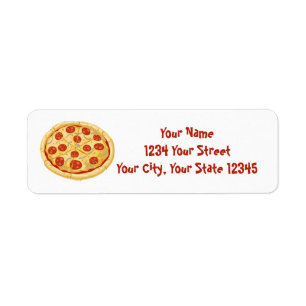 Pizza Address Label