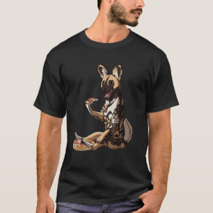 Pizza  African Wild Dog T-Shirt