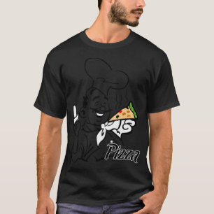 Pizza And astronaut birthday chef (male) funny ted T-Shirt