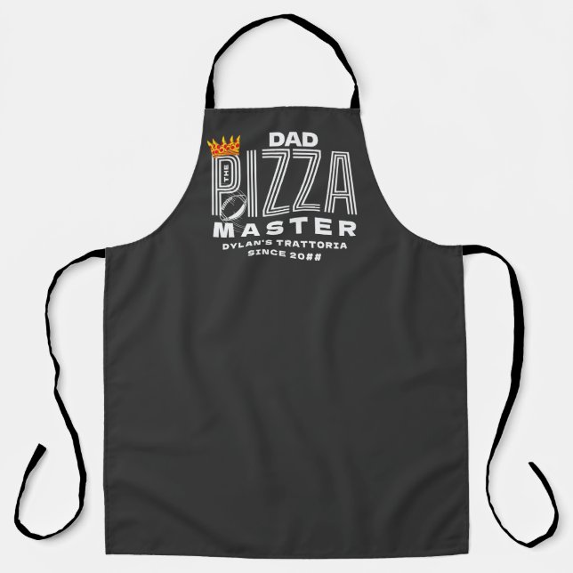 Pizza and Football Family Reunion Party Matching Apron (Front)